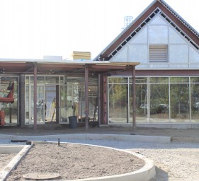 Glass installed at entrance