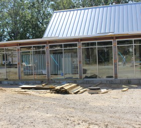 Glass installed in Patient Wing